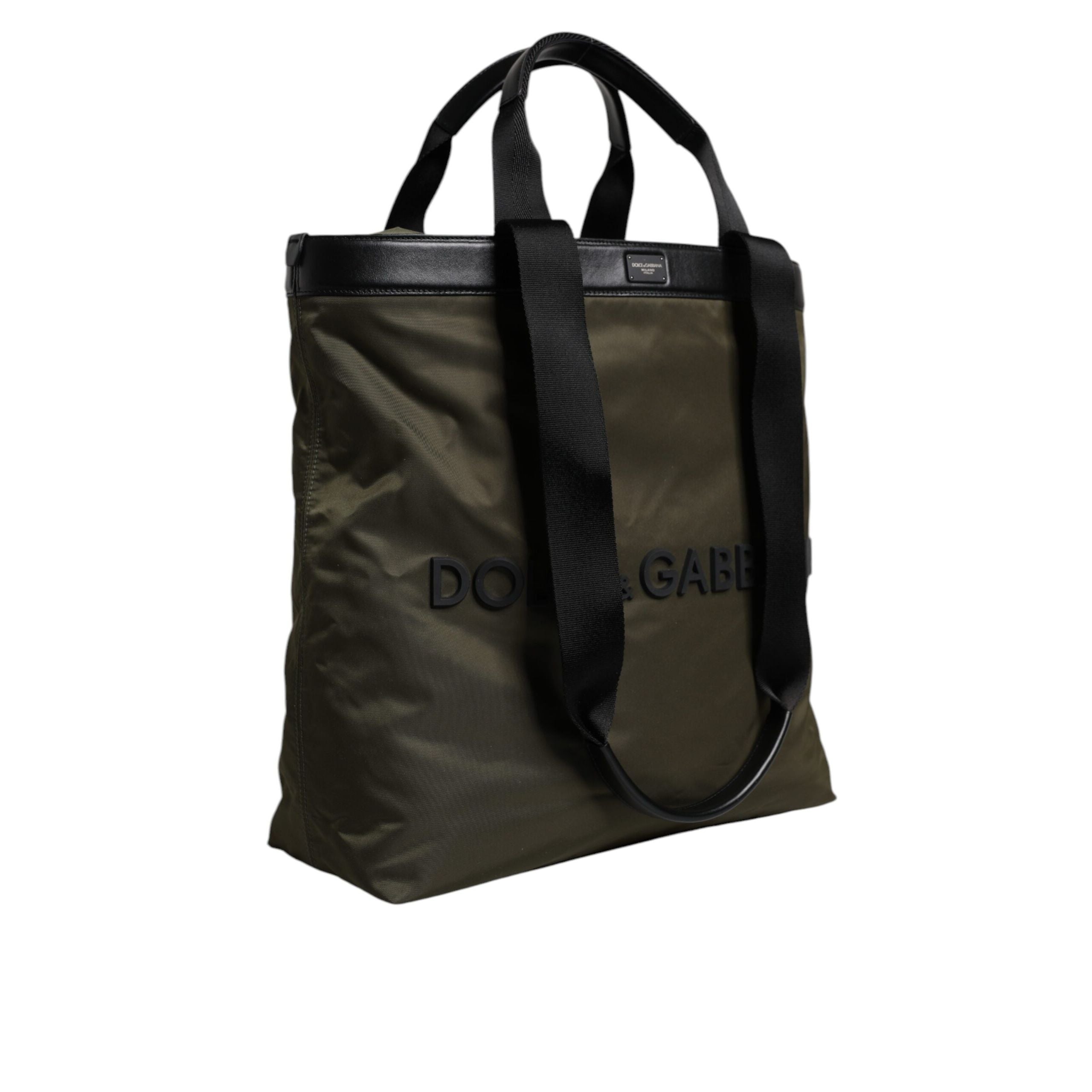 Dolce & Gabbana Military Green Shoulder Strap Tote Bag