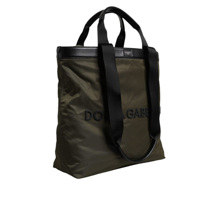 Dolce & Gabbana Military Green Shoulder Strap Tote Bag