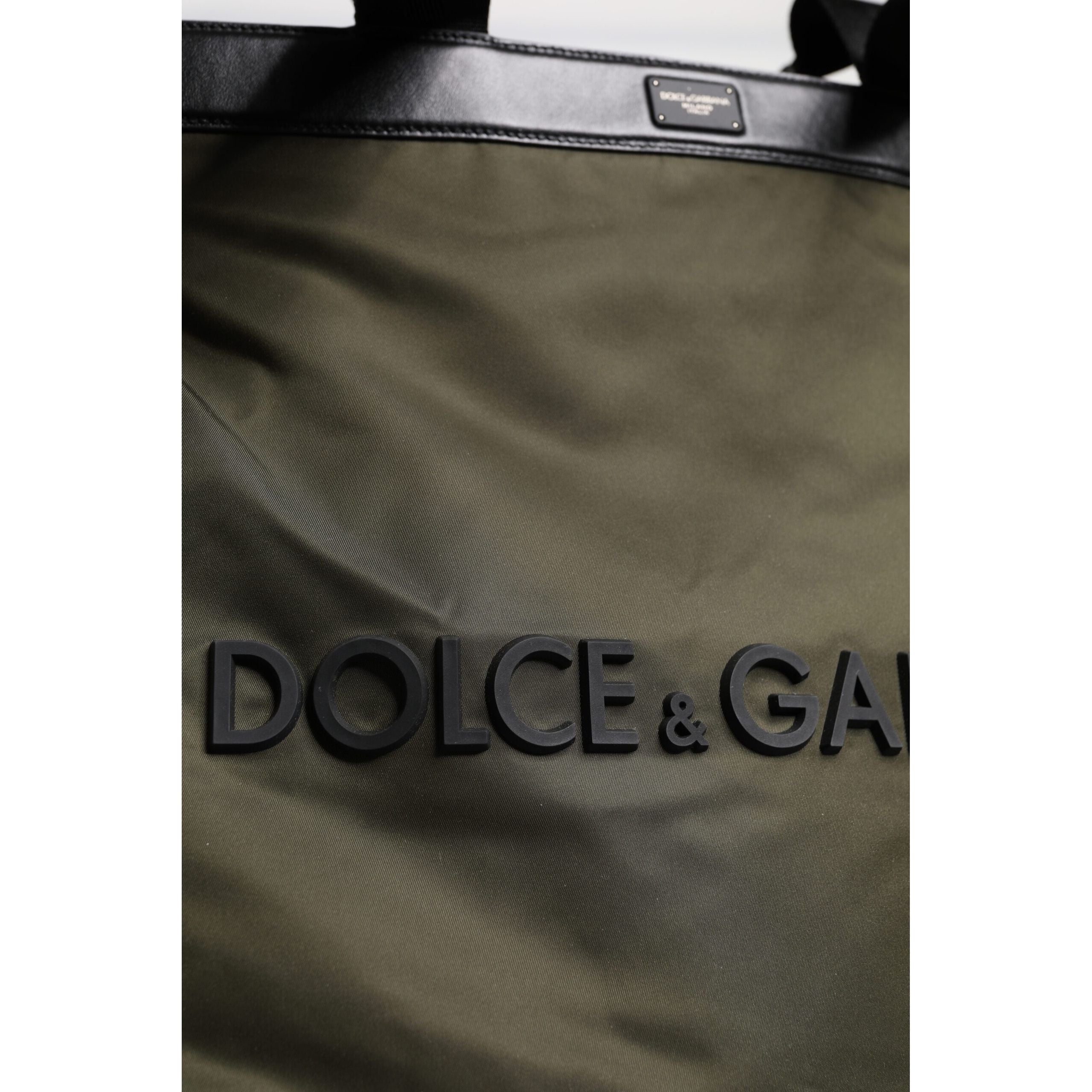 Dolce & Gabbana Military Green Shoulder Strap Tote Bag