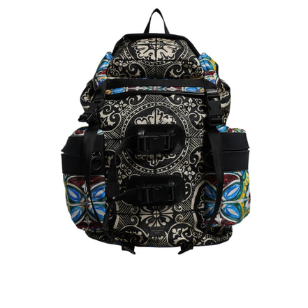 Dolce & Gabbana Multicolor Maiolica Print Backpack Bag