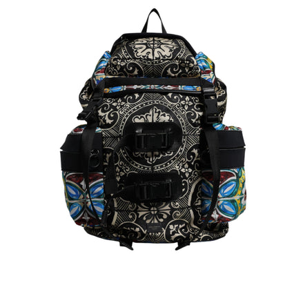 Dolce & Gabbana Multicolor Maiolica Print Backpack Bag