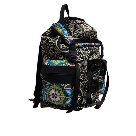 Dolce & Gabbana Multicolor Maiolica Print Backpack Bag