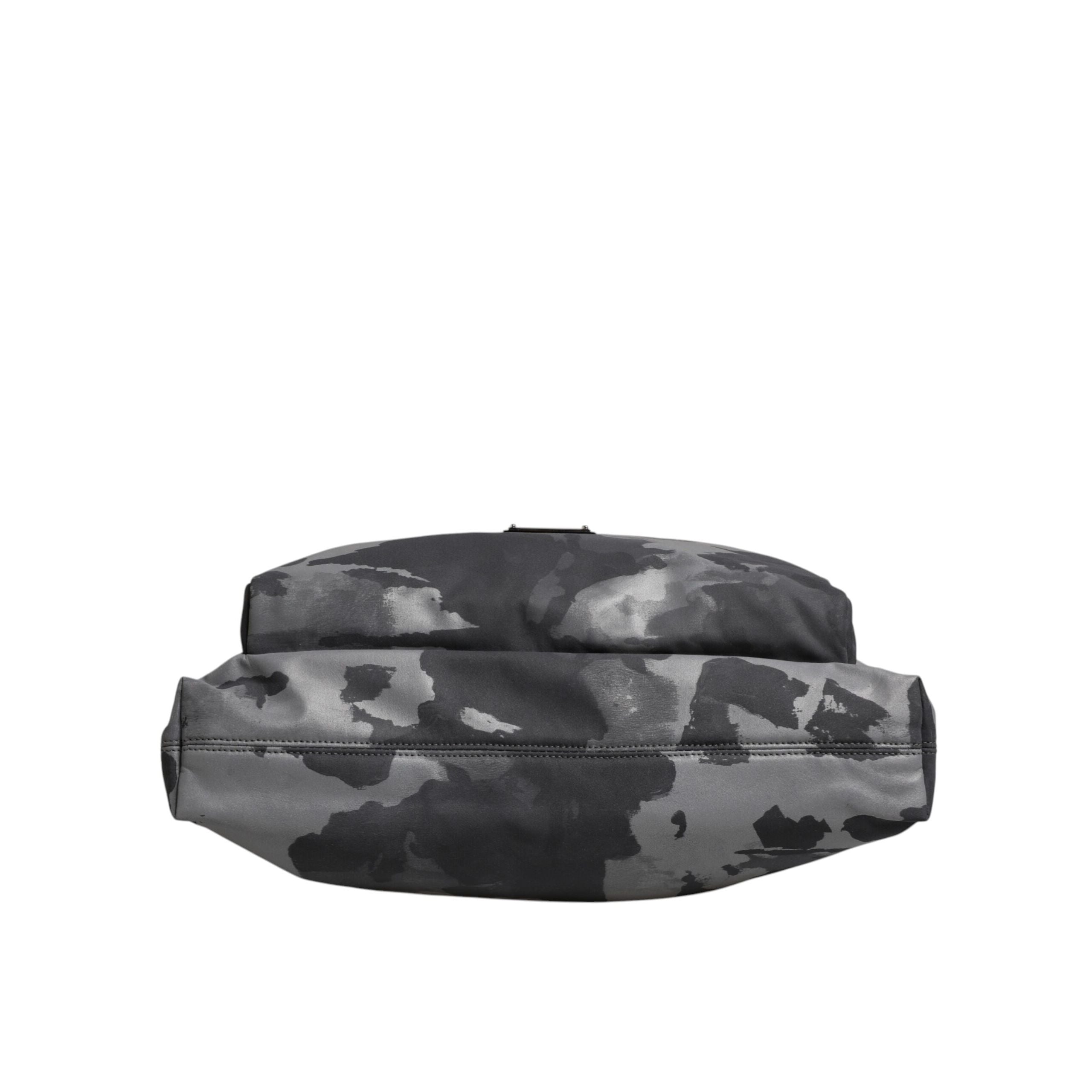 Geantă tote Dolce & Gabbana gri camuflaj din bumbac, cu multiple compartimente