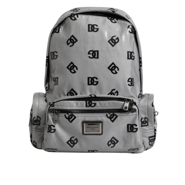 Dolce & Gabbana Grey Black DG Logo Backpack