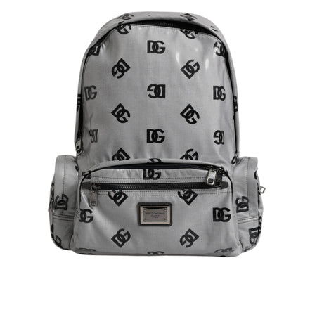 Dolce & Gabbana Grey Black DG Logo Backpack