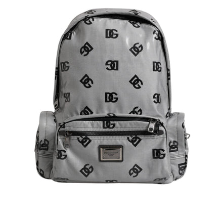 Dolce & Gabbana Grey Black DG Logo Backpack