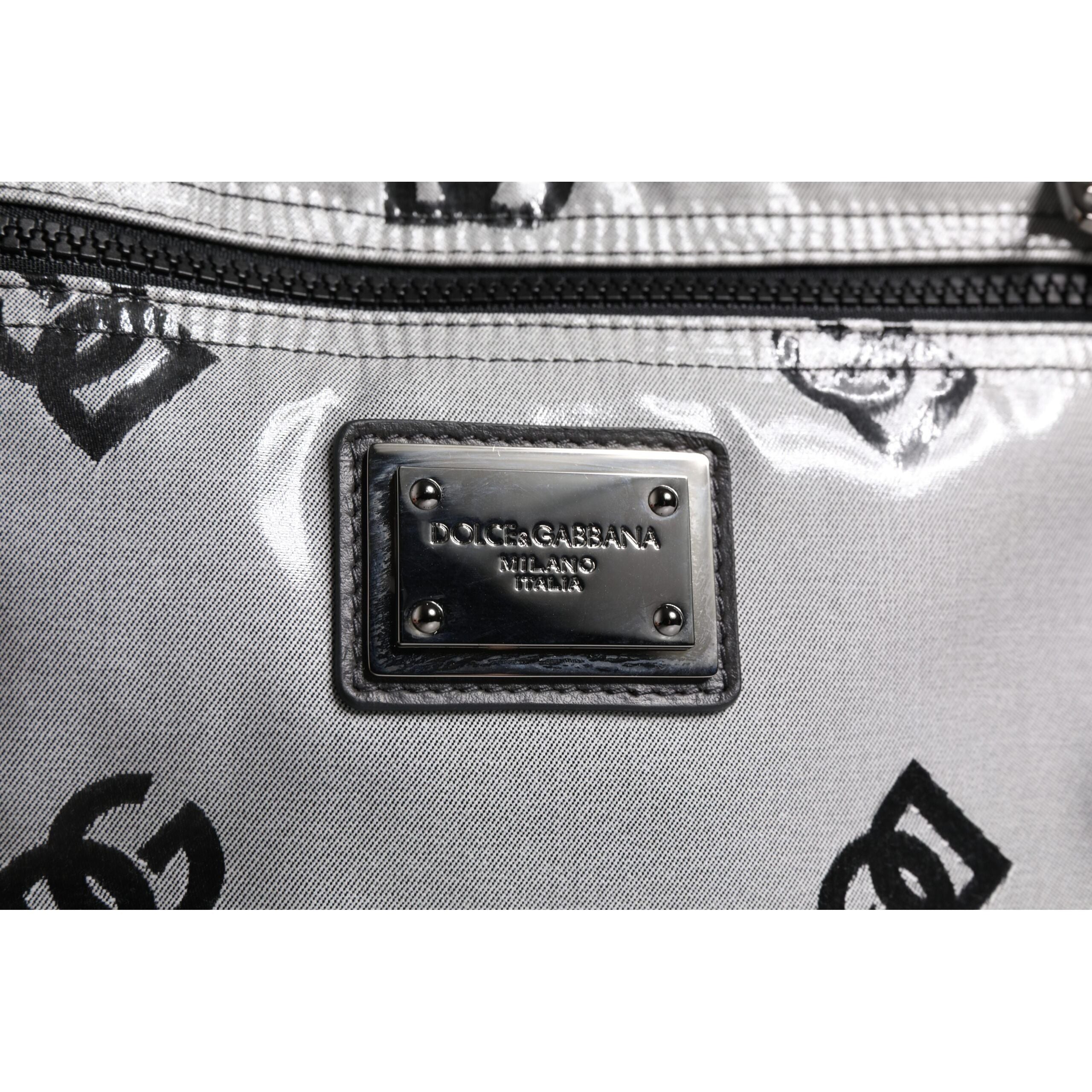 Dolce & Gabbana Grey Black DG Logo Backpack