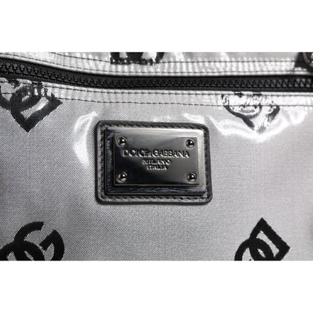 Dolce & Gabbana Grey Black DG Logo Backpack