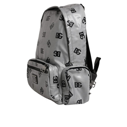 Dolce & Gabbana Grey Black DG Logo Backpack