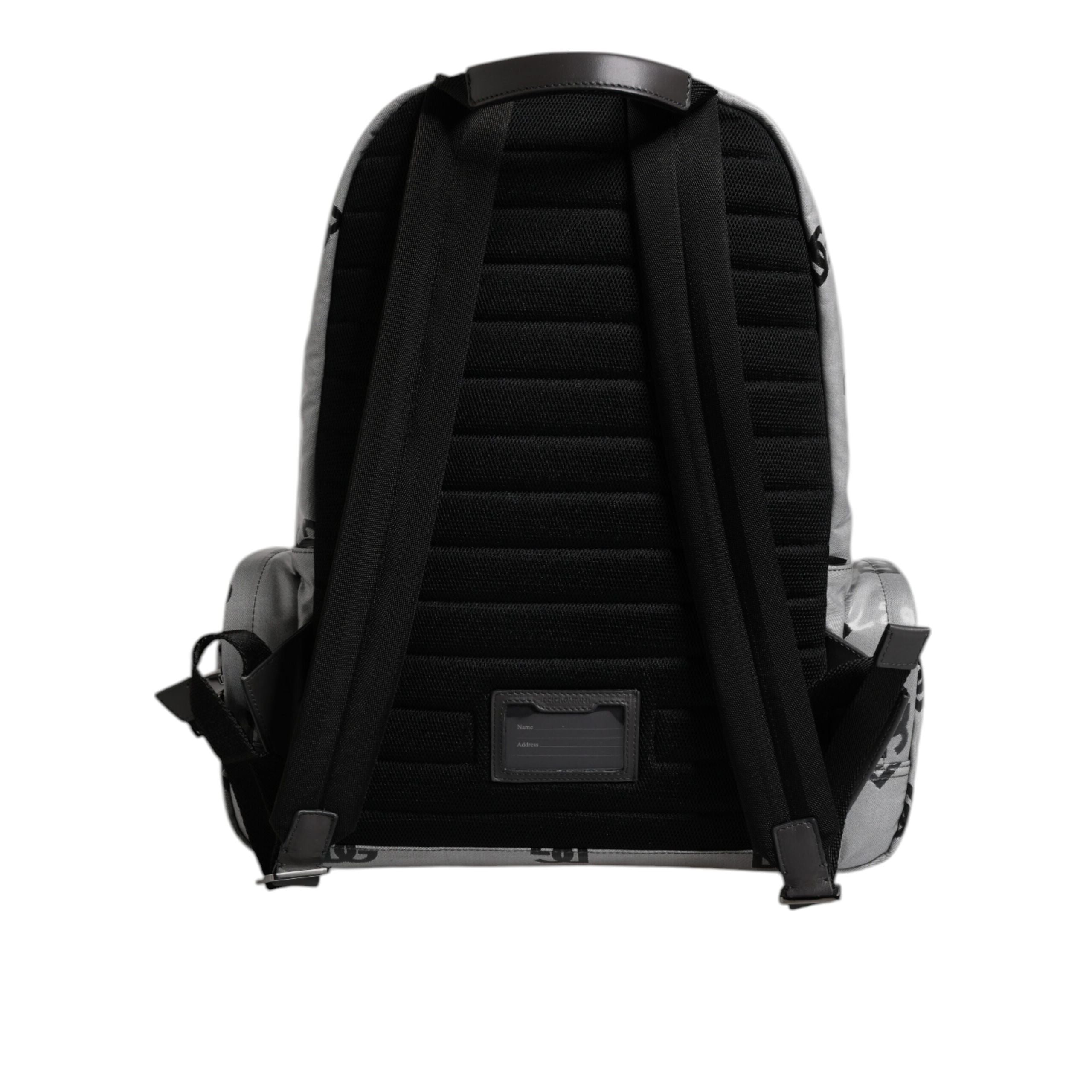 Dolce & Gabbana Grey Black DG Logo Backpack