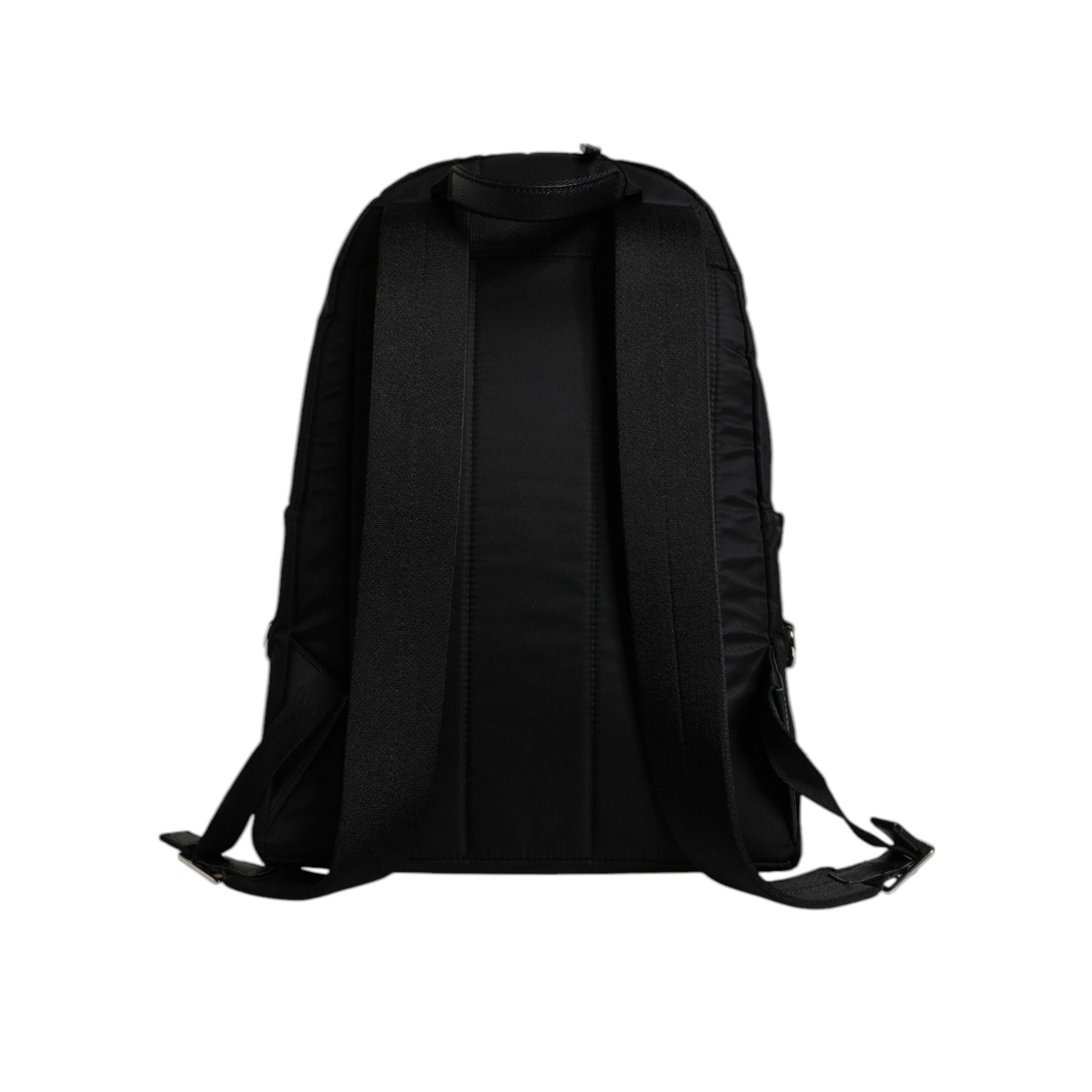 Rucsac Dolce & Gabbana negru, înfrumusețat cu #DGFAMILY, model VULCANO