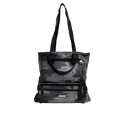 Dolce & Gabbana Black Camouflage Logo Shoulder Bag