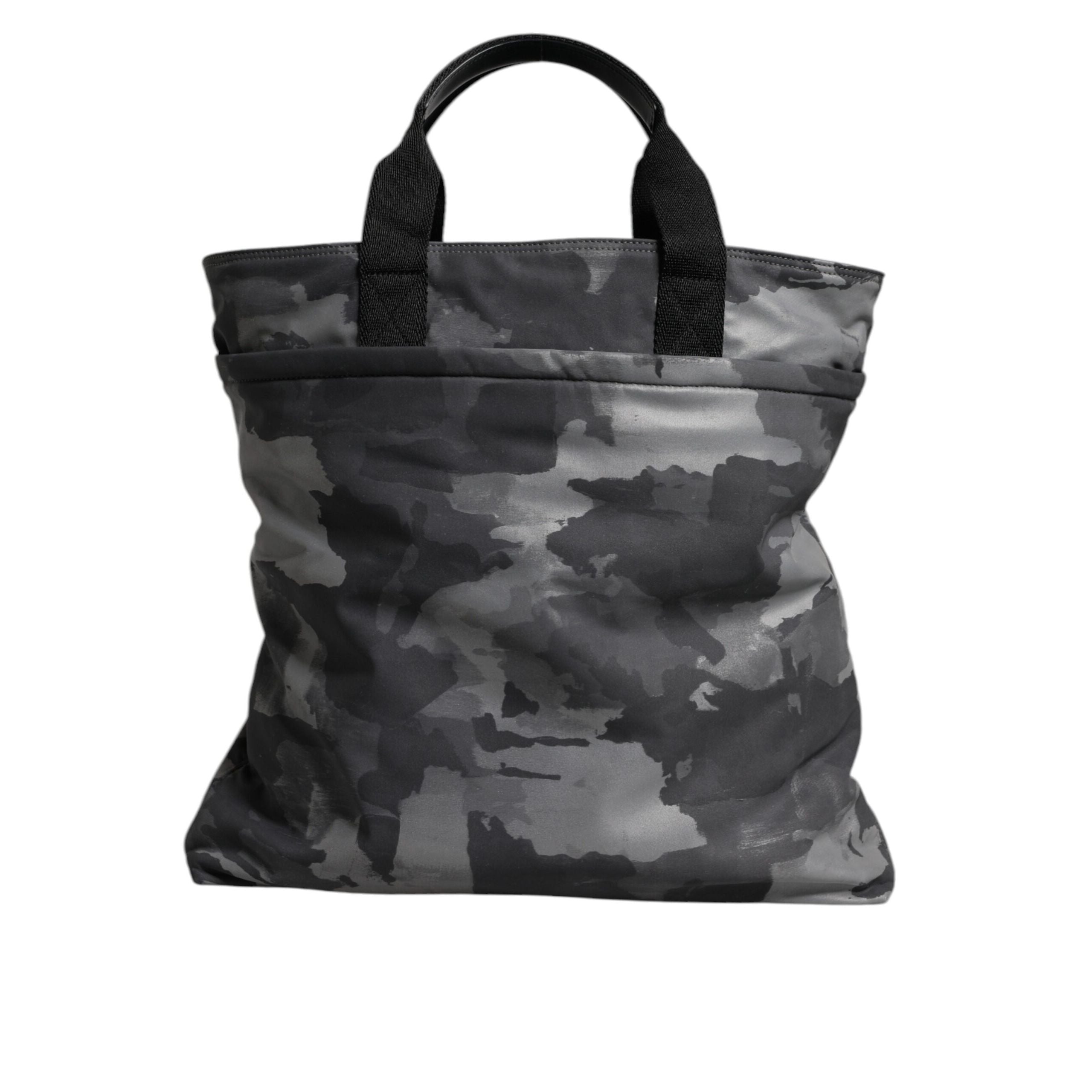 Dolce & Gabbana Black Camouflage Logo Shoulder Bag