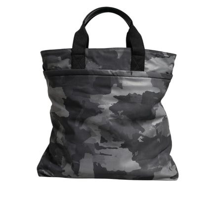 Dolce & Gabbana Black Camouflage Logo Shoulder Bag