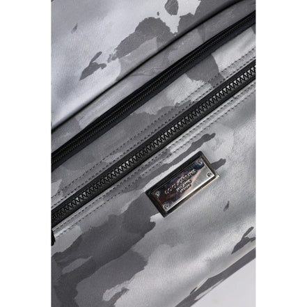 Dolce & Gabbana Black Camouflage Logo Shoulder Bag