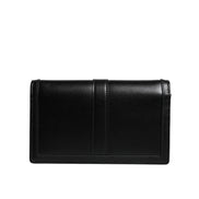 Versace Black Leather Chain Crossbody Bag