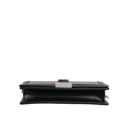 Versace Black Leather Chain Crossbody Bag