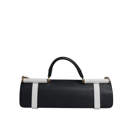 Dolce & Gabbana Blue White Leather Crossbody Bag