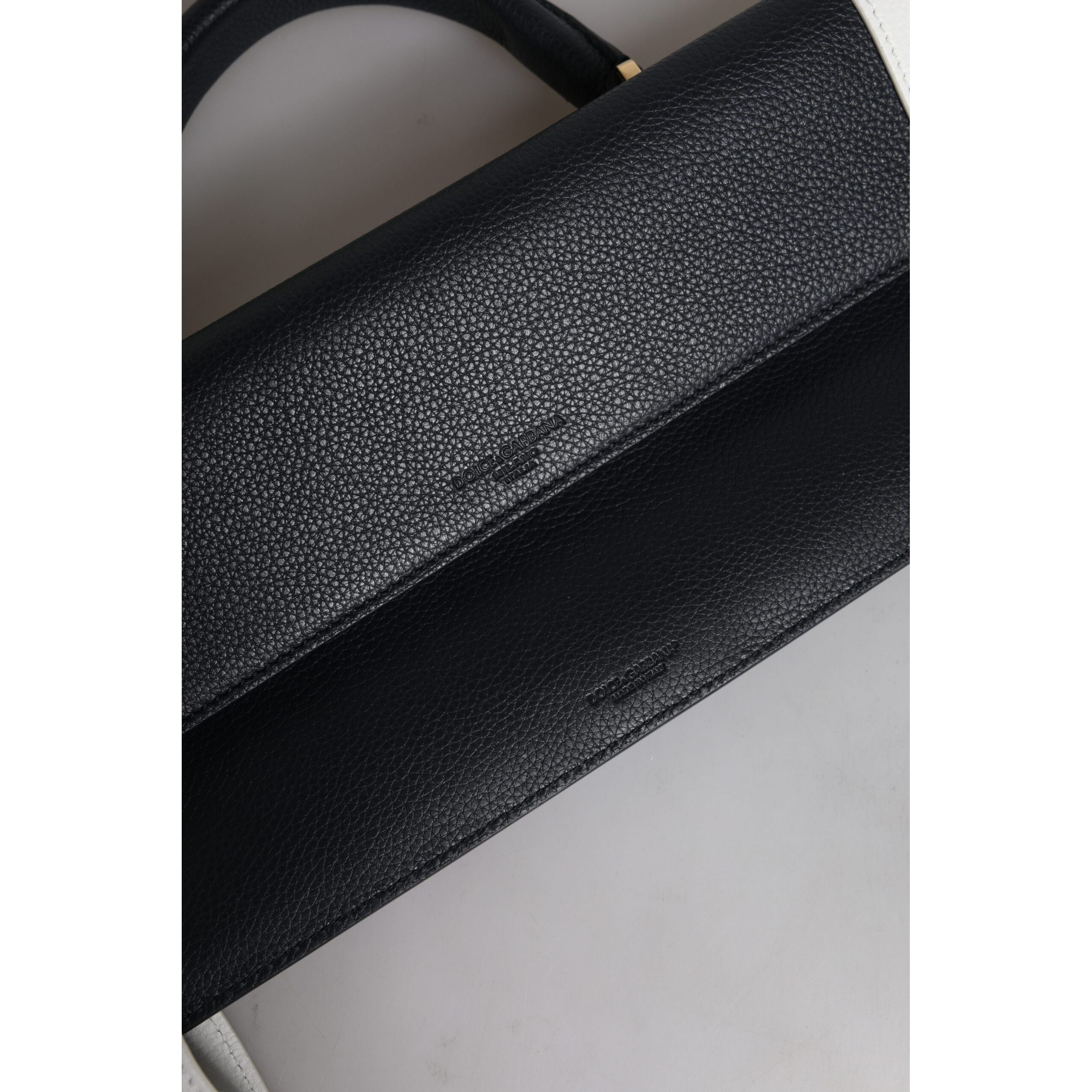 Dolce & Gabbana Blue White Leather Crossbody Bag