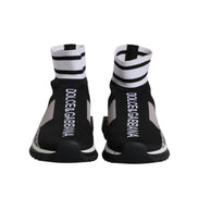 Adidași-șosetă Dolce & Gabbana Sorrento, negru-gri