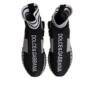 Adidași-șosetă Dolce & Gabbana Sorrento, negru-gri