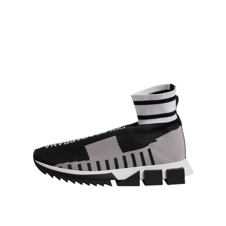 Adidași-șosetă Dolce & Gabbana Sorrento, negru-gri