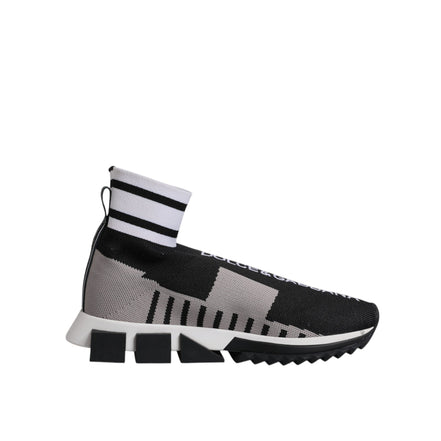 Adidași-șosetă Dolce & Gabbana Sorrento, negru-gri