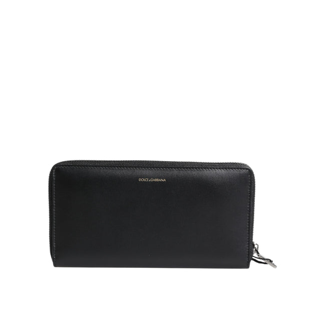 Portofel Continental Dolce & Gabbana Negru Albastru din Piele Exotică Embosată