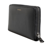 Portofel Continental Dolce & Gabbana Negru Albastru din Piele Exotică Embosată