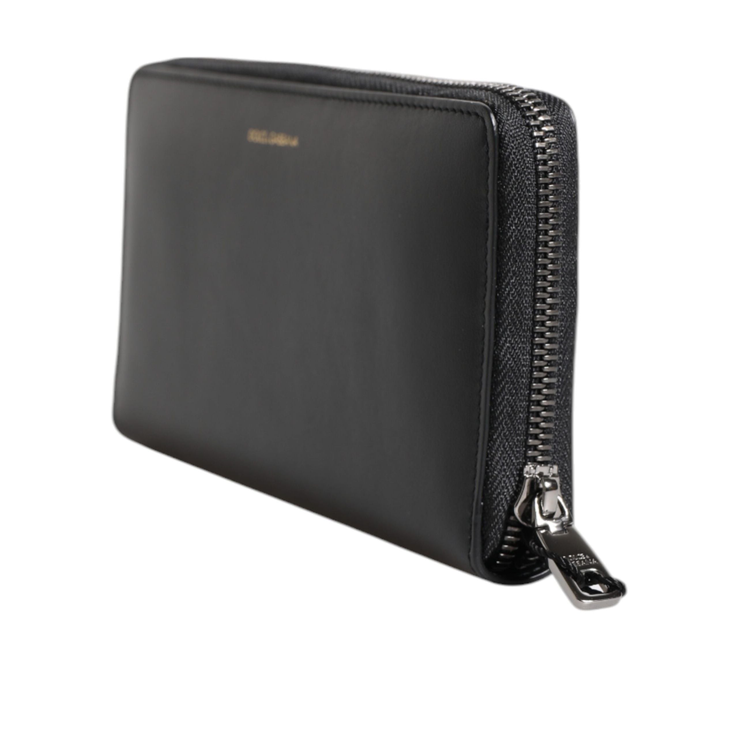 Portofel Continental Dolce & Gabbana Negru Albastru din Piele Exotică Embosată