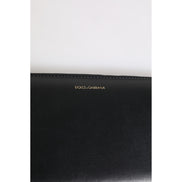 Portofel Continental Dolce & Gabbana Negru Albastru din Piele Exotică Embosată