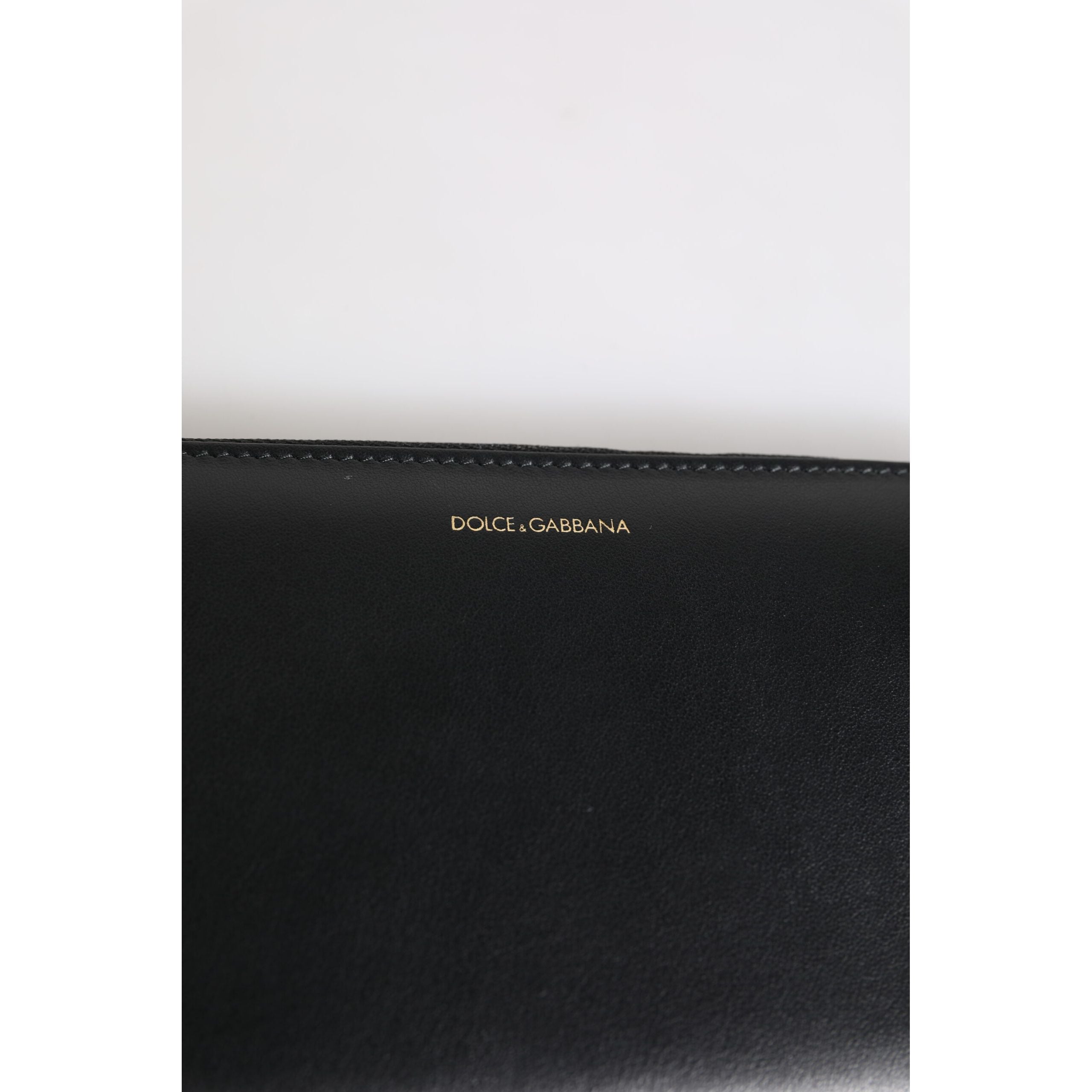 Portofel Continental Dolce & Gabbana Negru Albastru din Piele Exotică Embosată