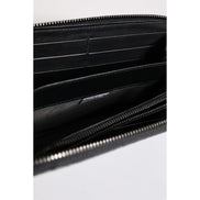 Portofel Continental Dolce & Gabbana Negru Albastru din Piele Exotică Embosată