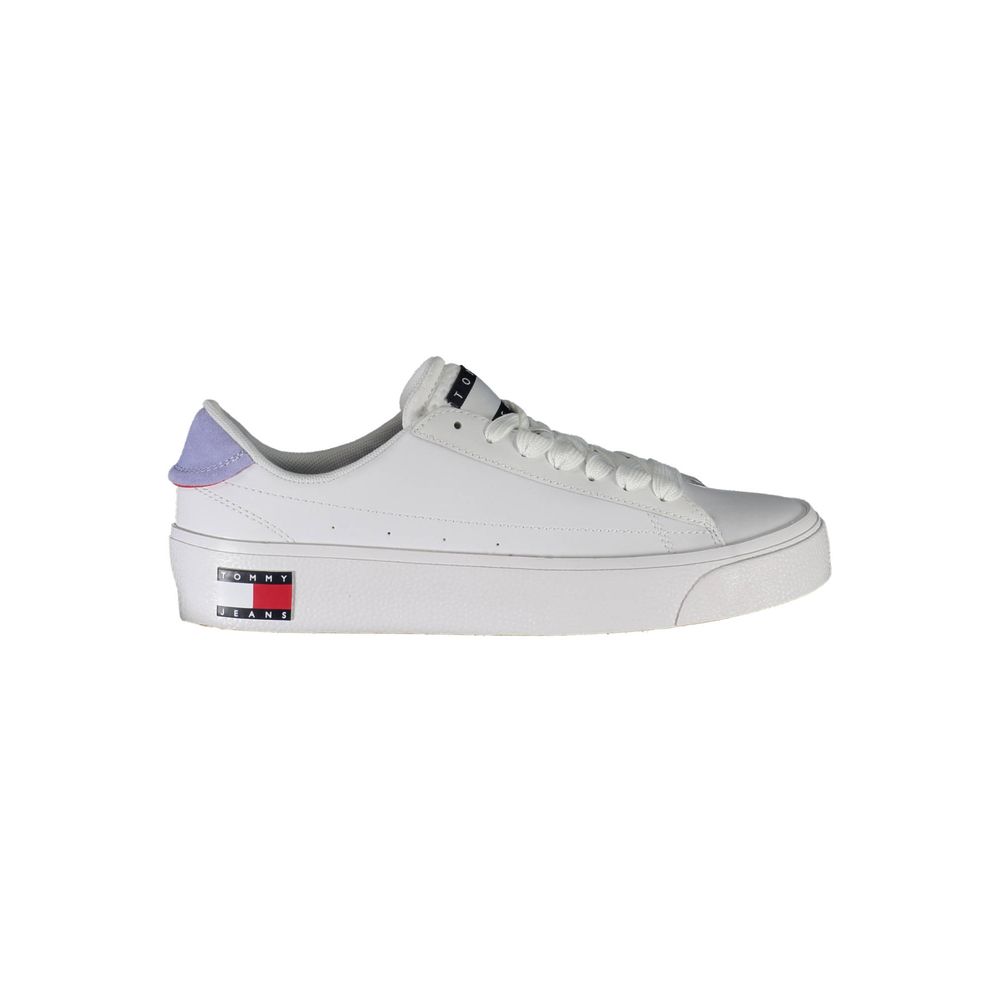 Tommy Hilfiger Pantof Sport Alb din Piele pentru Femei