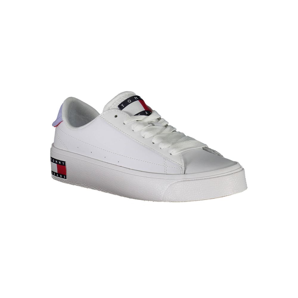 Tommy Hilfiger Pantof Sport Alb din Piele pentru Femei