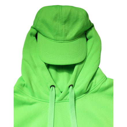 Dolce & Gabbana Green Hooded Sportswear Vest Sweater