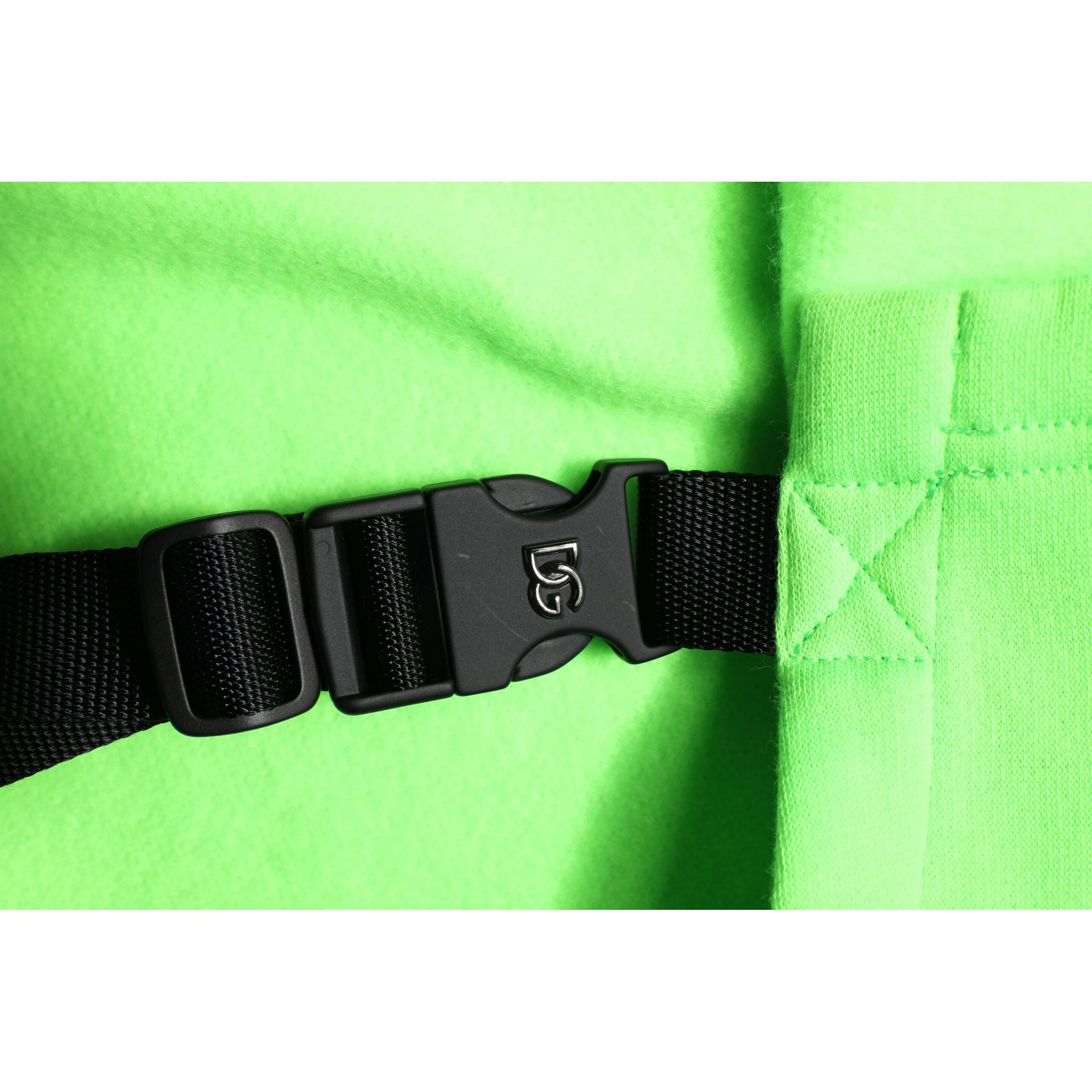 Dolce & Gabbana Green Hooded Sportswear Vest Sweater