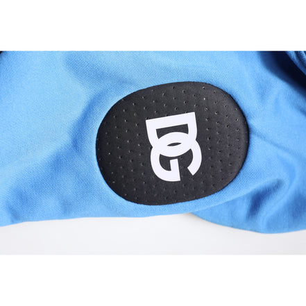 Dolce & Gabbana Blue Cotton Hooded Sportswear Vest Sweater