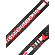 Dolce & Gabbana Black Logo Print DG Buckle Belt