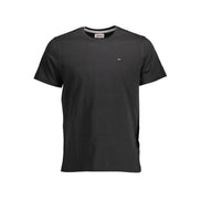 Tommy Hilfiger Tricou Negru din Bumbac Organic pentru Bărbați