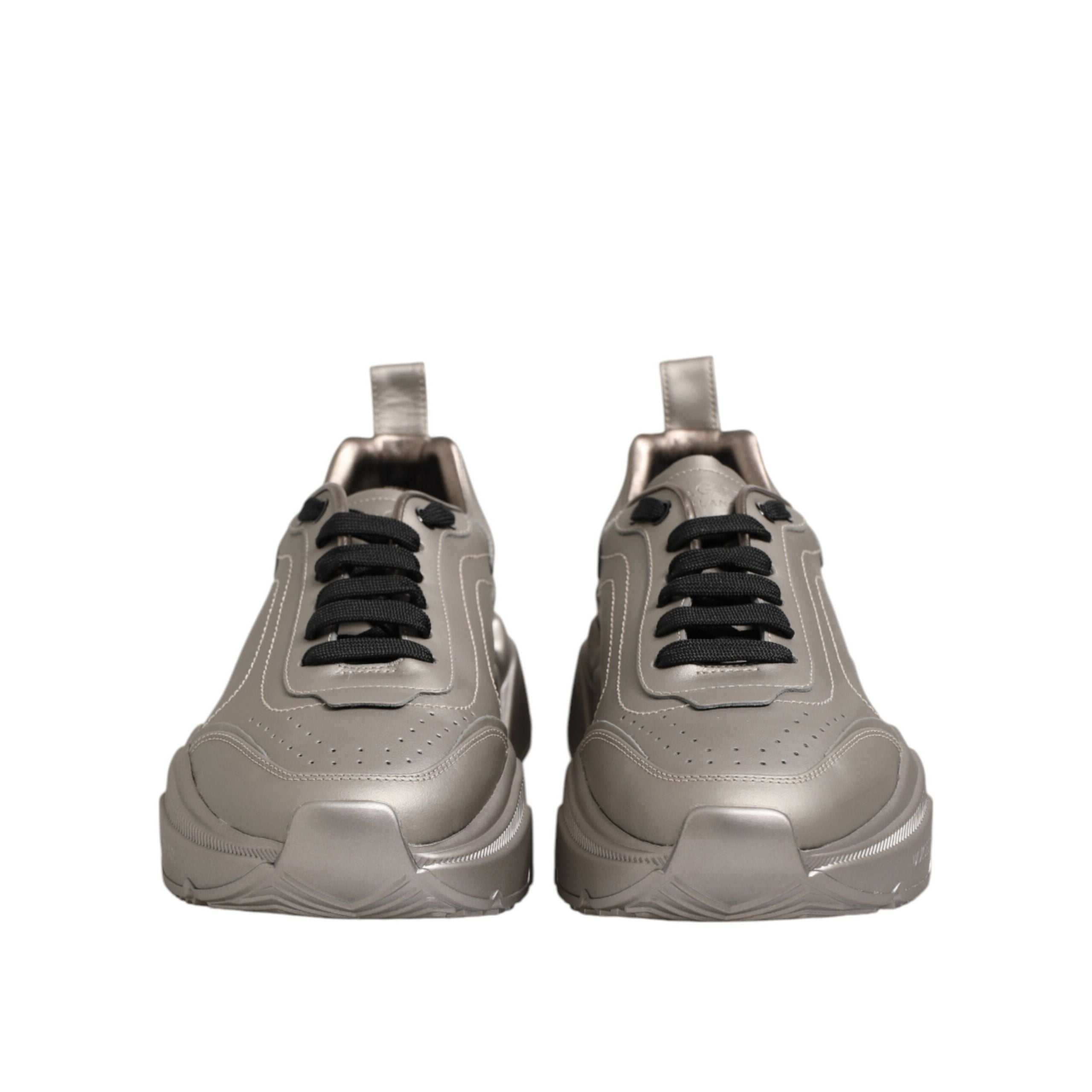 Dolce & Gabbana Silver DAYMASTER Leather Sneakers