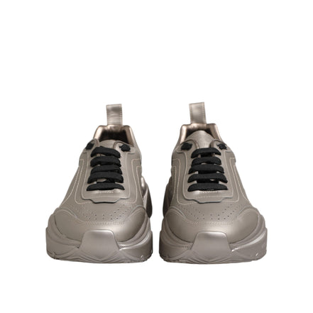 Dolce & Gabbana Silver DAYMASTER Leather Sneakers