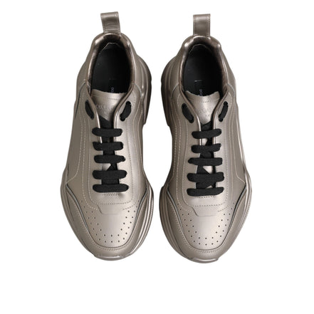 Dolce & Gabbana Silver DAYMASTER Leather Sneakers
