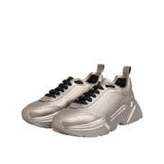 Dolce & Gabbana Silver DAYMASTER Leather Sneakers