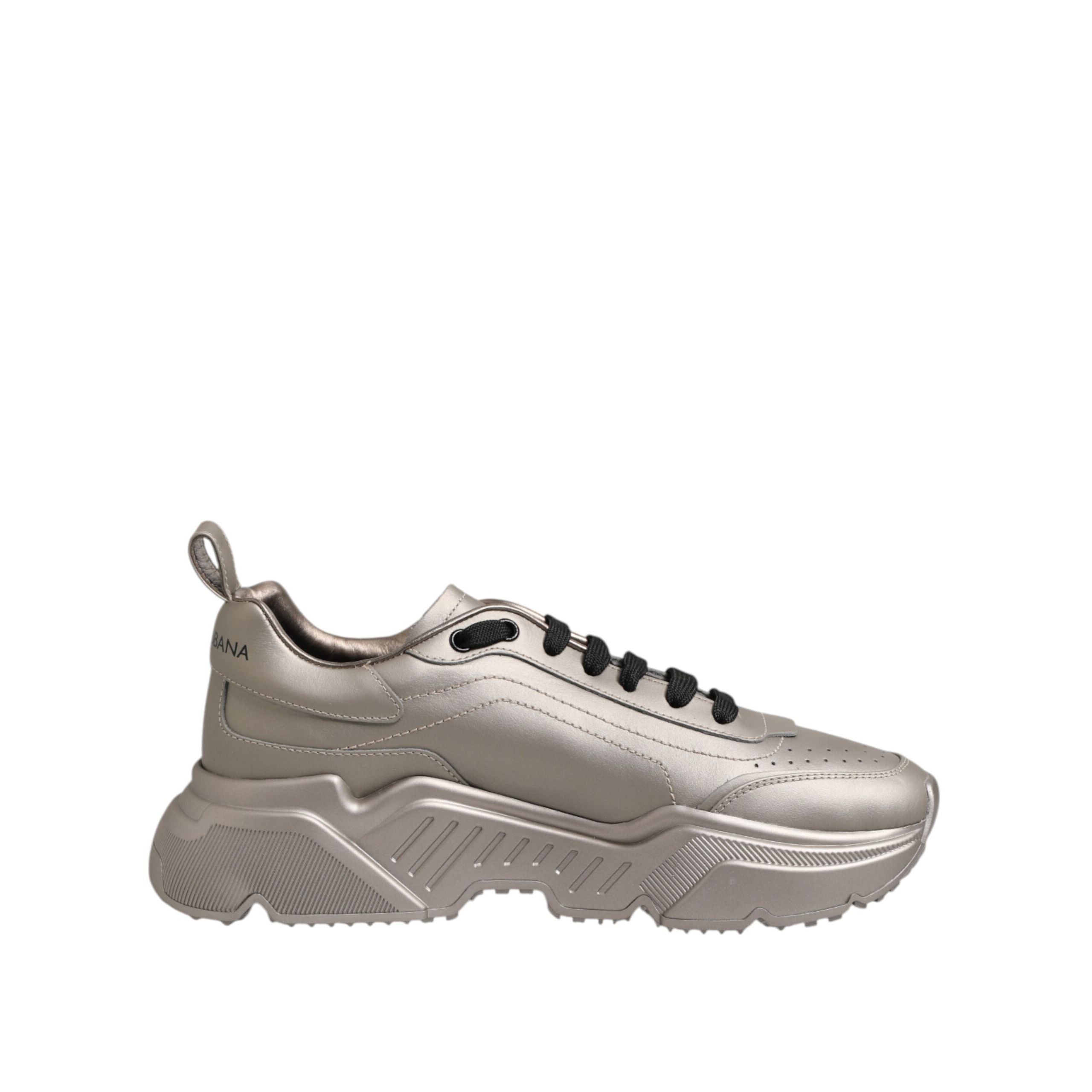Dolce & Gabbana Silver DAYMASTER Leather Sneakers