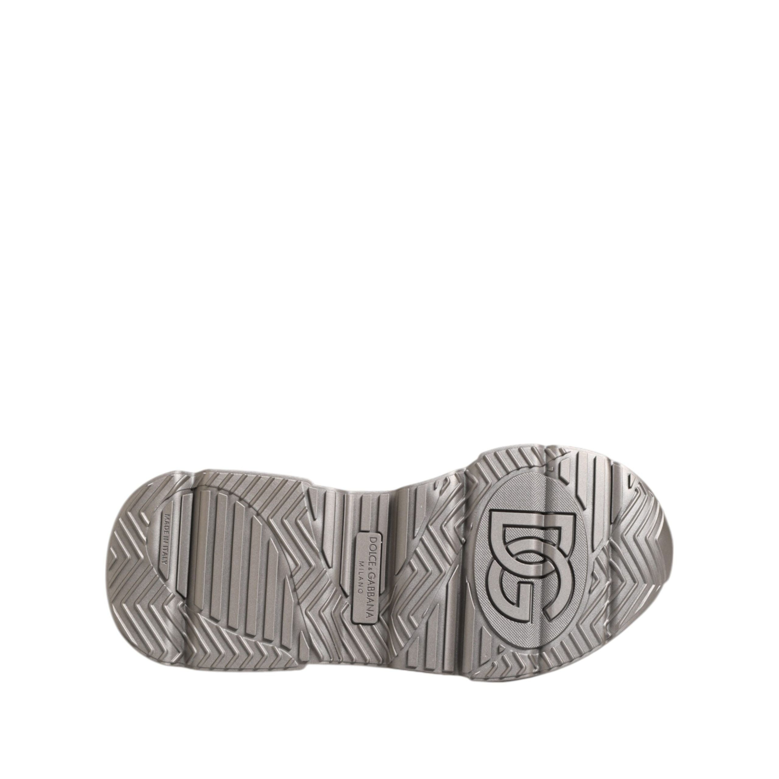 Dolce & Gabbana Silver DAYMASTER Leather Sneakers