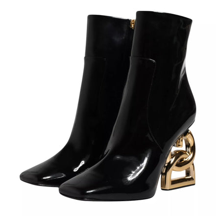 Cizme până la jumătatea gambei Dolce & Gabbana negre Jackie