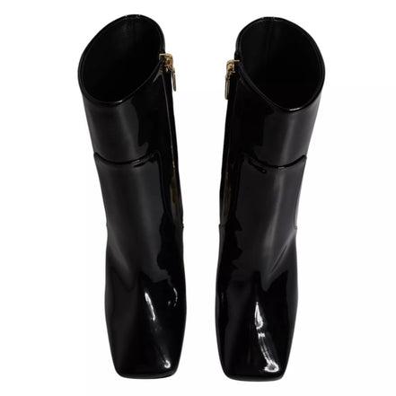 Cizme până la jumătatea gambei Dolce & Gabbana negre Jackie