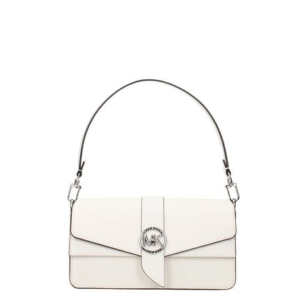 Geantă de mână Michael Kors din piele albă