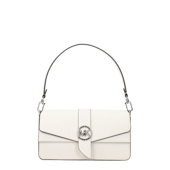 Geantă de mână Michael Kors din piele albă